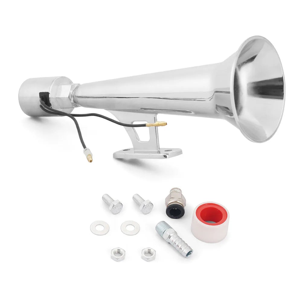 Car Air Horn Rustproof 450Hz 120dB Iron/plastic Truck Whistle Horn for 12V 24V Boat Yacht RV Motocycle Car Whistle Horn