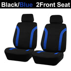 Universal breathable car seat covers air mesh + polyester fabric, 2 front seats or 5 seat set