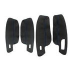 Soft Leather Armrest Cover For VW Golf 7 2014 2015 2016 2017 2018 4pcs Car Door Panel Armrest Cover Sticker Trim Interior Parts