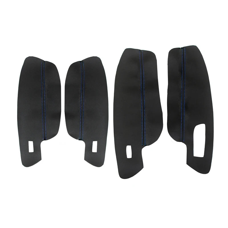 Soft Leather Armrest Cover For VW Golf 7 2014 2015 2016 2017 2018 4pcs Car Door Panel Armrest Cover Sticker Trim Interior Parts