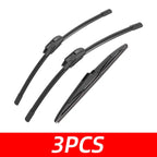 3PCS Car Wiper For Hyundai i10 MK2 2013-2018 Front Rear Wiper Blades Brushes Auto Accessories 2013 2014 2015 2016 2017 2018