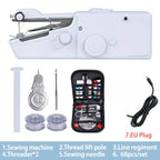 Portable Manual Sewing Machine Handheld Rope-free Electric Quick Build DIY Apparel Supplies Arts Crafts Home Garden Embroidery
