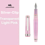 JINHAO 82 Fountain Pen Spin Silver Clip EF F M Nib Business Office School Supplies Ink Pens Korean Stationery Pens for Writing