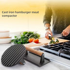 Cast Iron Meat Press, Heavy-Duty Steak & Burger Grill Press for Flat Top, 1pc