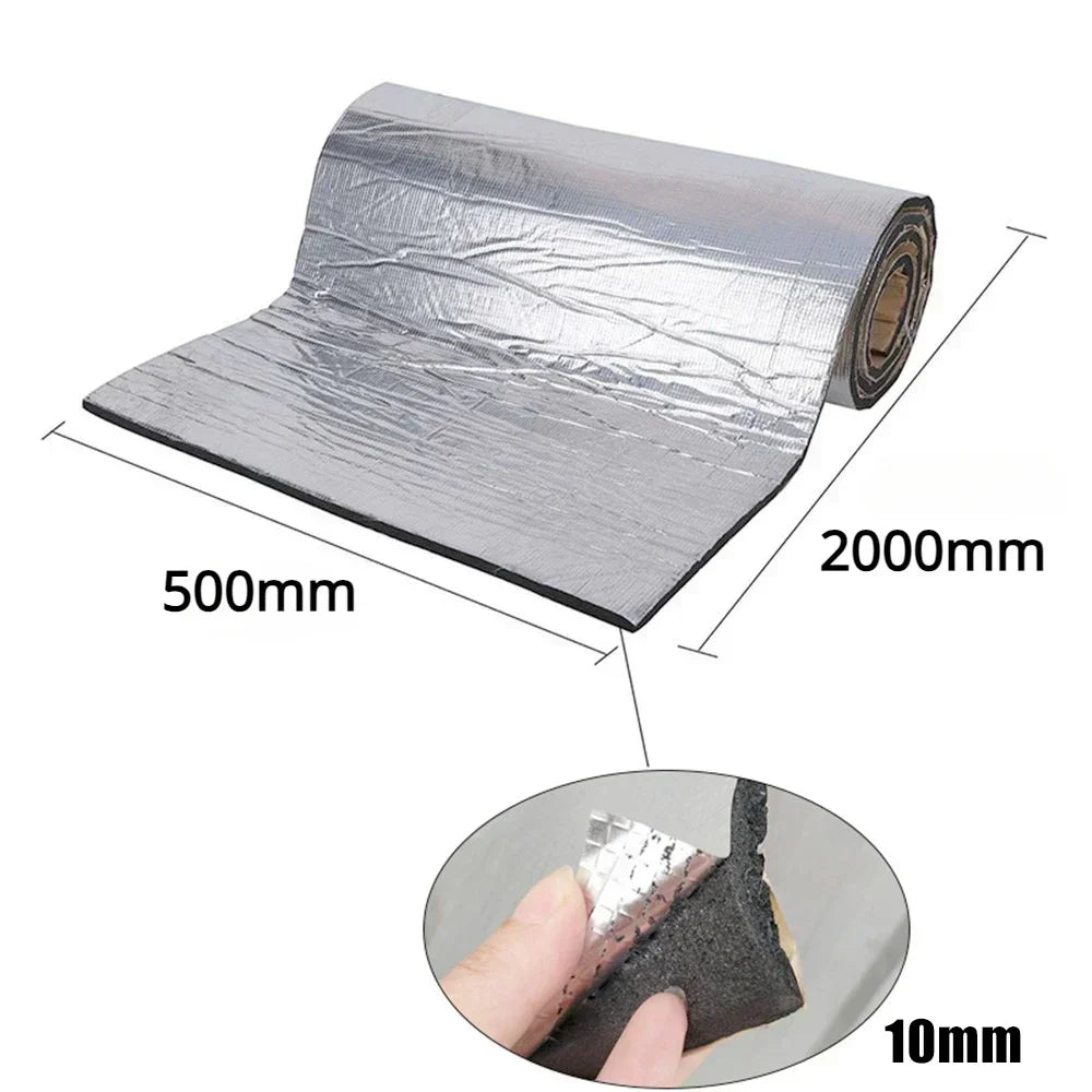 10MM Thermal Insulation Soundproof Mat Heat Barrier Foam Roll Home Wall Floor Door Acoustic Noise Reduction Warm Keeping Panel