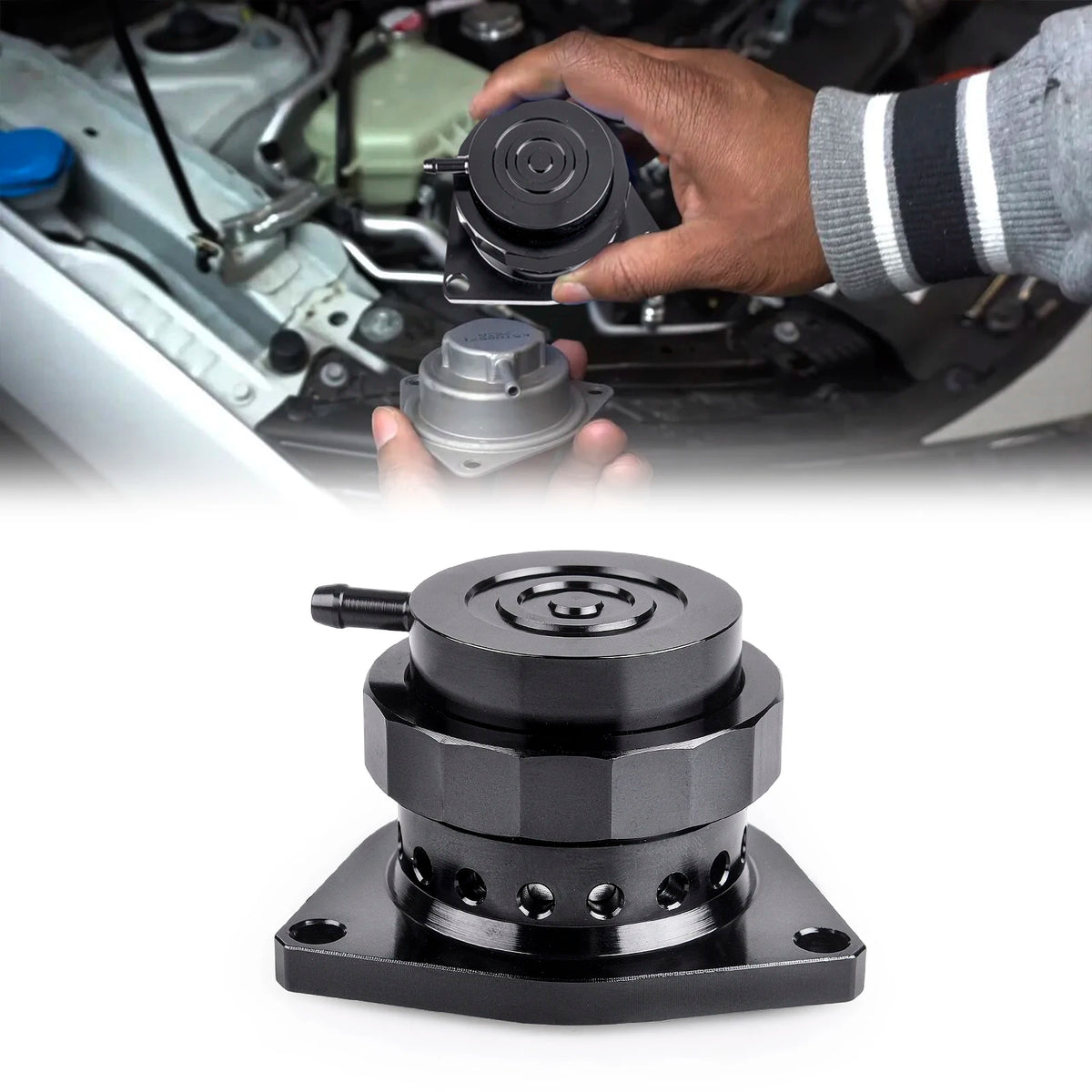 Aluminum Blow Off Valve Kit for Honda Civic 1.5L Turbo 2016-2023, Turbo BOV Upgrade, Improved Performance & Sound, Easy Install