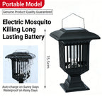 1 Pcs Solar Bug Zapper Outdoor Indoor Waterproof Mosquito Killer Lamp with White and UV Light Portable Cordless Mosquito Insect