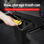 Futhope Rear Trash Can for Tesla Model Y Juniper Storage Box Cover Press Open Design Non-Destructive Installation