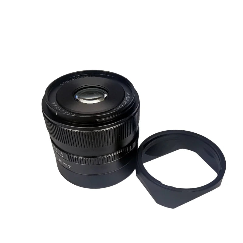 Metal Bayonet Square Lens Hood with Free Metal Cap for TTArtisan AF 40mm F2.0