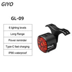Smart Brake Bicycle Rear Light USB-C Rechargeable LED Taillight Auto On/Off Stop Signal