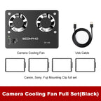 SOONPHO SP-A8 Camera Cooling Fan for Sony Canon FUJI A7M4 ZVE1 A6700 A7C2 ZVE10 ZV1 R5 90D XS10 XT4 X-H2S Dslr Cooling System