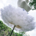 Women Flower Style Lolita Petticoats Crinoline Inner Bustle Cosplay Tutu Puffy Cancan Skirt Under Wedding Dresses