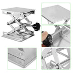 Lift Table 4'x4' Lab Plate Jack Scissor Stand Platform Router Workbench Table Woodworking Lift Laboratory Carpentry Tools
