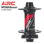 MT009 Boost MTB front disc hub 28H/32H/36H 15x110 or 15x100, QR/Thru Axle, colors