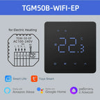 Beok Tuya Wifi Room Thermostat Underfloor Heating System Thermoregulator for Gas Boiler Electric Heating with Alexa Google Home