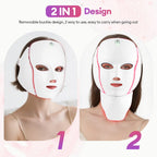 Face Neck Beauty Mask 7 Colors Light LED Mask Photon Red Light Facial Skin Care Repair Skin Anti Aging Wrinkle Skin Tightening