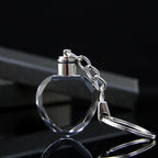 XTOOL Wholesale 10pcs Blank K9 Shining Crystal Heart Shaped Keychain for 3D Laser Engraving Crystal Pendants