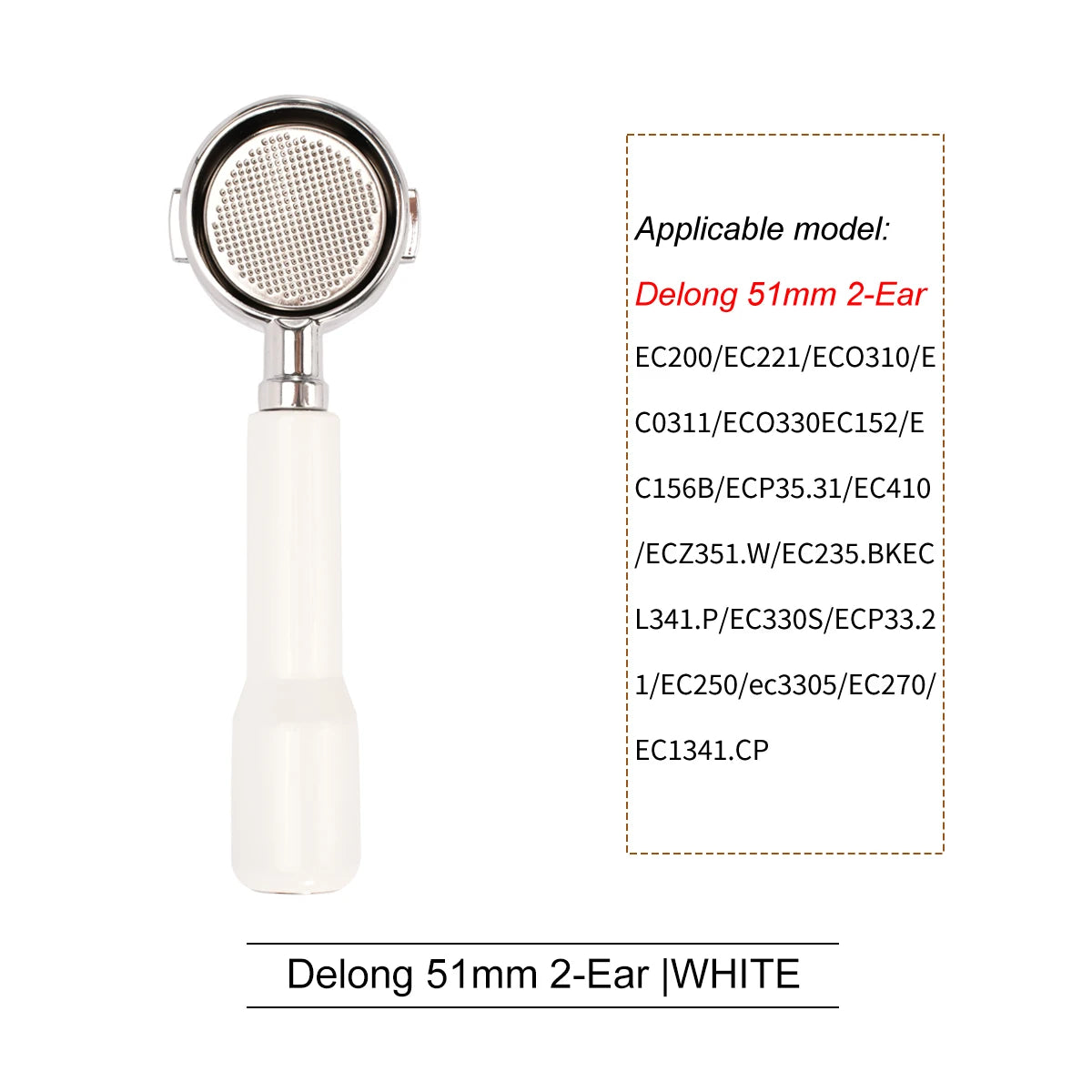 51mm 2-Ear White