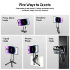 Ulanzi MA38 MagLock Phone Stand Magnetic Phone Stand for iPhone 16 15 14 13 with Hidden Hook for Slopes Walls
