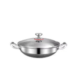 304 Stainless Steel Soup Pot with Lid, Honeycomb Nonstick, Induction & Gas Compatible