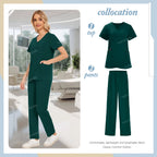 Niaahinn brand Set Women's Medical Uniforms Surgical Pajamas Nurse Uniforms Scrub Set Hospital Work Clothes Dental Surgery Suits
