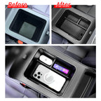 SMABEE for Leapmotor B10/B01 2025 2026 Central Armrest Storage Box Stowing Tidying Car Tray Organizer Accessories ABS Black