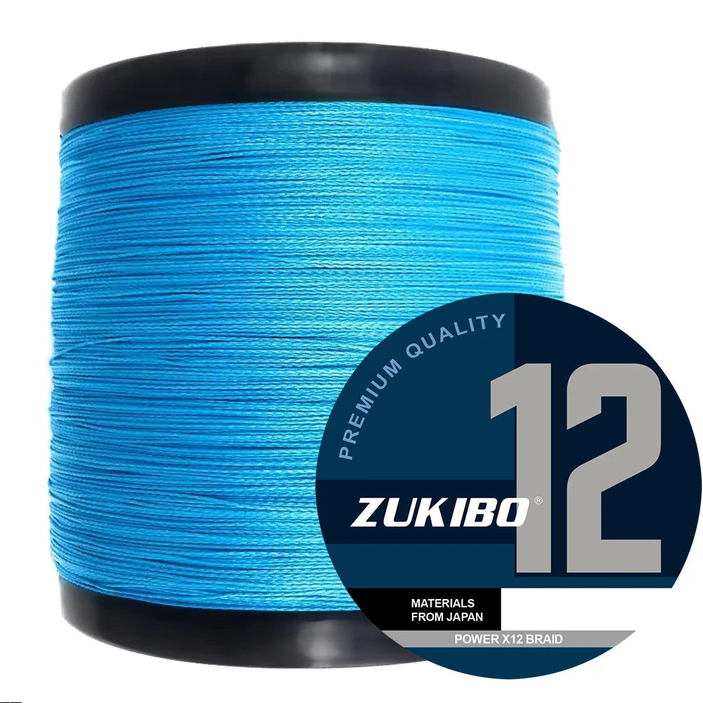 X12 Carp Fishing Line 300M 500M 1000M 12 Strands Braided Japan Multifilament PE Wire Super Strong Durable Smooth Fishing Tackle