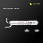 Aquarium Spiral Bubble Recorder Diffuser Glass CO2 Bubble Counter ADA Style Atomizer Water System Fish Tank Plant Pet Products