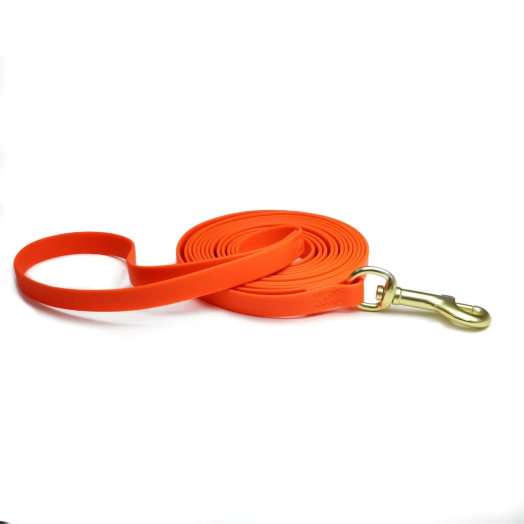 Heavy Duty PVC Training Dog Leash, 6FT Waterproof Chew Resistant Recall Lead with 360° Swivel Buckle