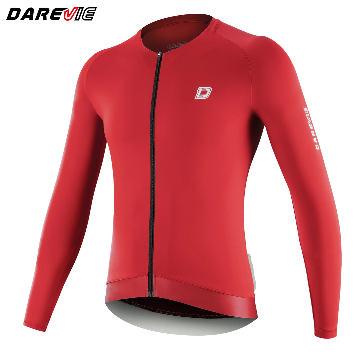 DAREVIE Men's Cycling Jersey DVJ278 Moisture Wicking Anti-Slip Hem, Black/Green/Grey/Red