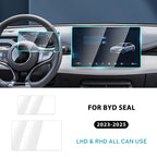 For BYD Seal 2023-2025 Instrument and Navigation Screen HD Tempered Glass Protector Display Screen Protection Accessories