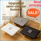 Under Desk Ergonomic Foot Rest Stool with Massage Rollers, Portable, 1pc, Black/Grey/White