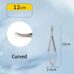 1pc Professional Eyebrow Scissors, Stainless Steel Spring Action Facial Hair Trimmer Cuticle Nipper Ergonomic Beauty Tool
