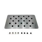 Aluminum alloy Car Non-slip Plate Carpet pedal Floor Mat Environmental Rubber Car Accessories Styling