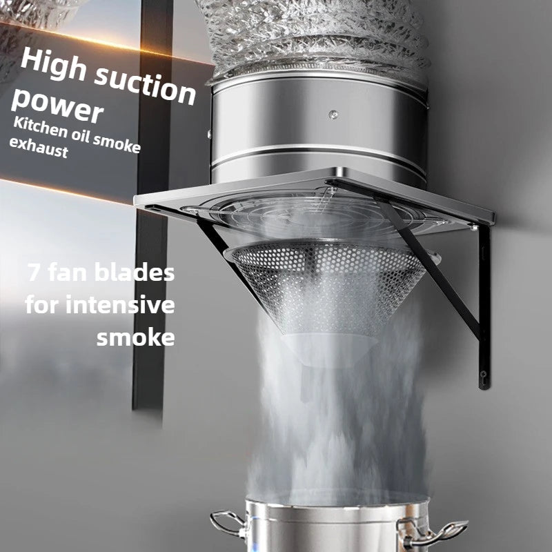 6/8Inch Extractor Ventilation Fan Exhaust Air Blower High Speed Bathroom Kitchen Toilet Air Vent Window Wall Exhaust Fan