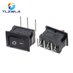 KCD11 Mini Rocker Switch 10x15mm 100pcs 2/3 Pin ON-OFF or ON-OFF-ON 3A 250VAC