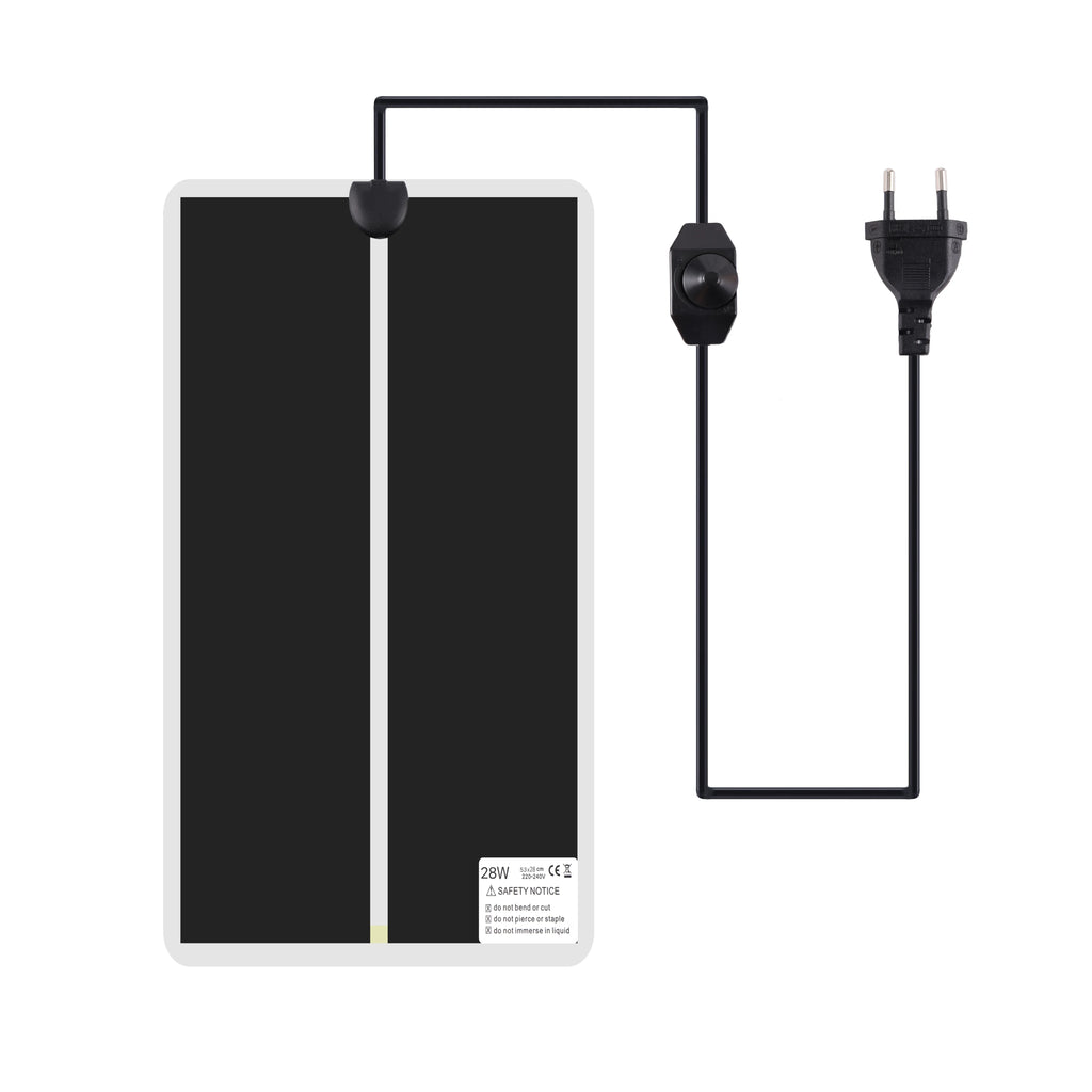 Reptile terrarium heat mat with adjustable temperature controller, 5-45W