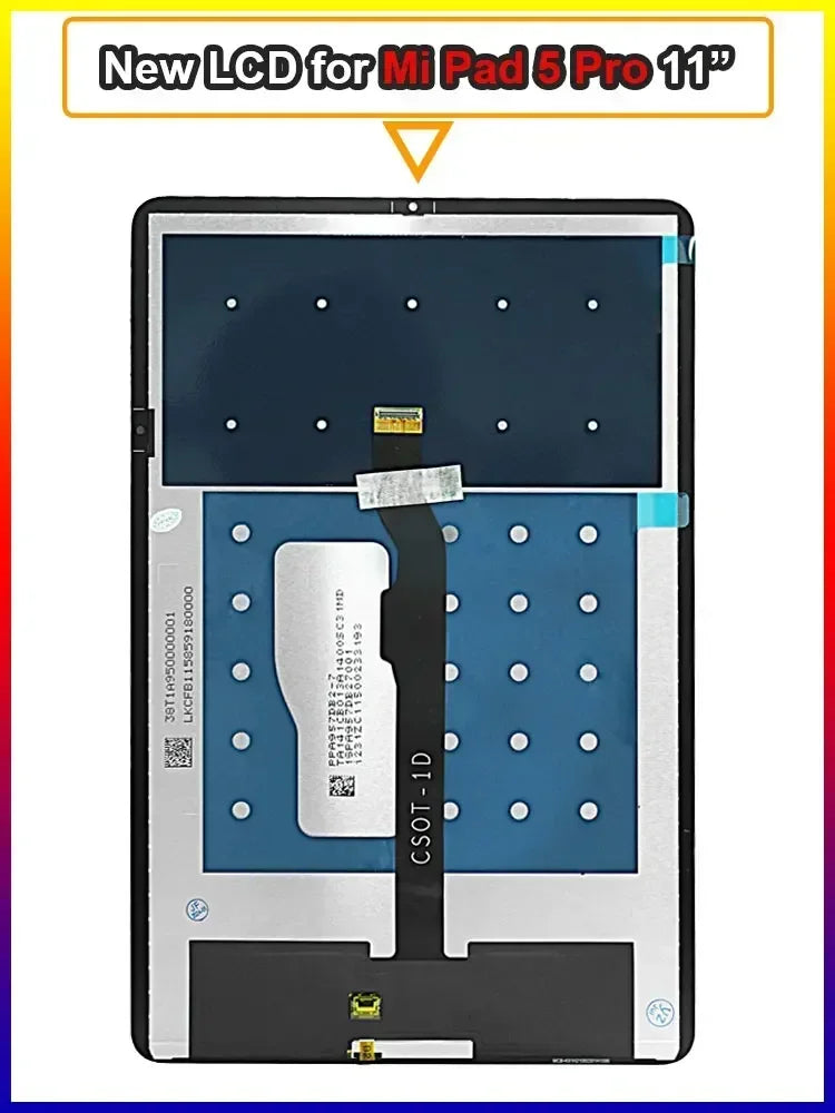 Xiaomi Pad 5 LCD screen + touch digitizer replacement assembly, choose Pad 5 or Pad 5 Pro