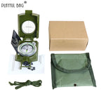 Travel K4074 High Precision Metal Compass Luminous Dial Multi-purpose American Compass Outdoor Survival Tool Camping Gear NA69S