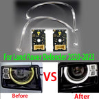 For Land Rover Defender 2020-2023 DRL Board Car DRL Headlight Light Guide Strip Daytime Running Light Tube Bar