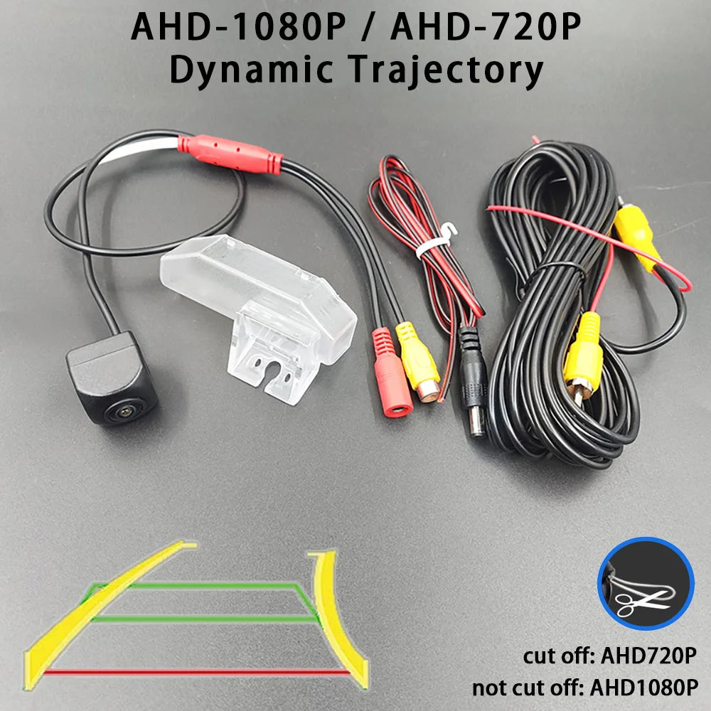170 Degree AHD 1080P Car Rear View Camera for Mazda 6 Mazda6 Ruiyi RX-8 Atenza GH 2007-2013 Vehicle Trajectory/Ruler Night Visio
