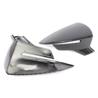 Gloss Black Mirror Cap for Seat Leon Lion 5F III Ibiza 6F V KJ1 Arona KJ7 Carbon LookCar Side Rearview Mirror Cover Accessories