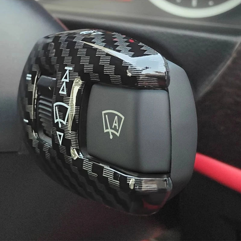 Automotive Turn Signal Wiper Switch Trims Steering Wheel Headlight Switch Trims for BMW 3 4 5 6 7 X1X3X5X6 Interior Accessories