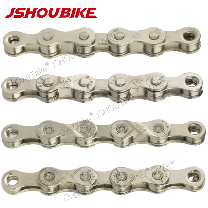 JSHOUIKE 1/6/7/8/9/10/11/12Speed  Chain Mountain Road Bike Electroplating rust prevention MTB Variable speed chain bicycle Parts