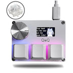 Gateron KS-20 White Switches SayoDevice OSU O3C Rapid Trigger Magnetic Switches Keyboard With Knob Screen Copy Paste Shotcut