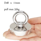 Super Strong Fishing Magnets, Heavy Duty Salvage Searcher, Powerful Search Magnet with Eyebolt For Salvage Magnetic Fishing