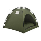 Pet Tent Bed Removable Cat Sofa Basket Canvas Semi-enclosed Cat House Dog Cave Hut Cat Sleeping Bed for Room Decor Pet Supplies