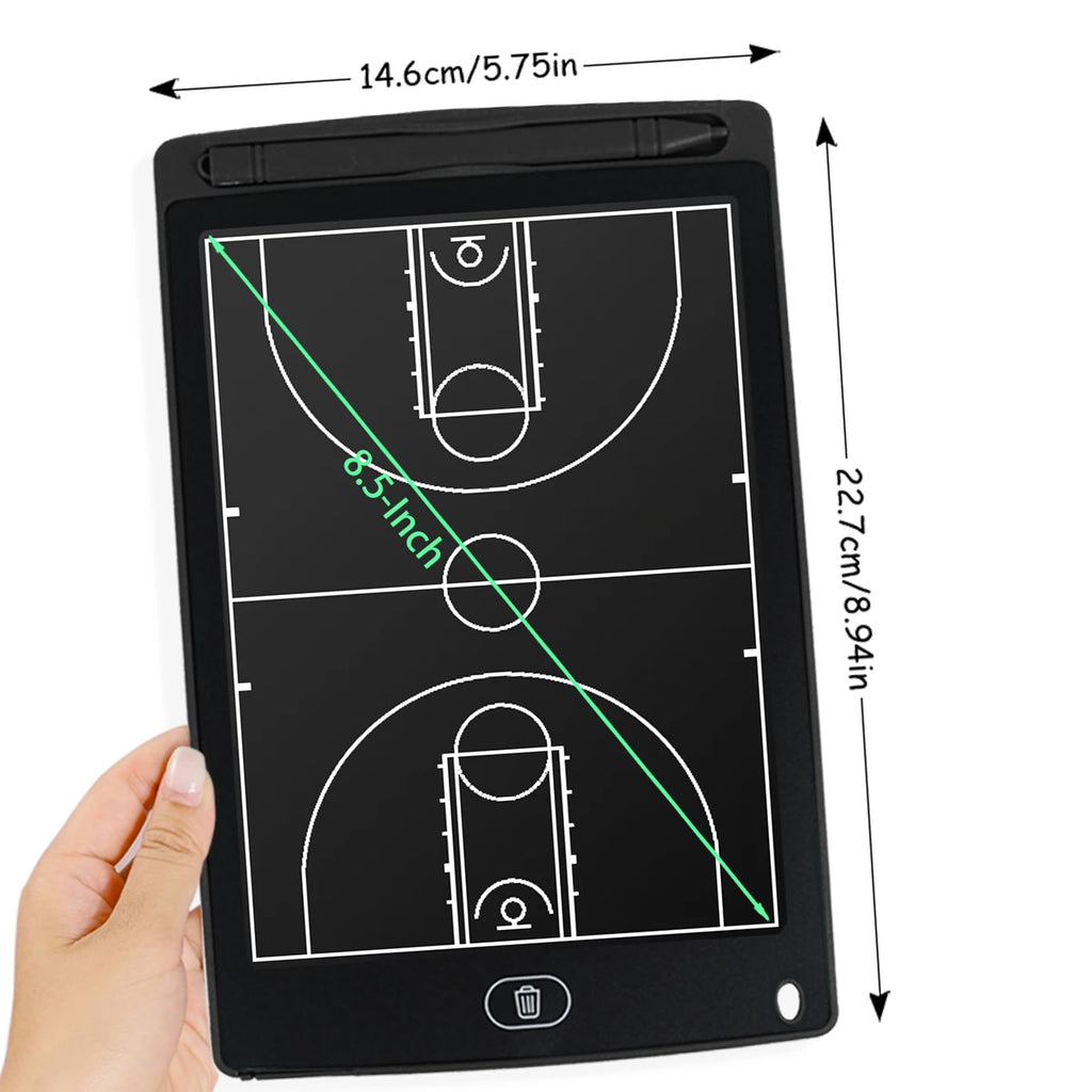 8.5/16-Inch LCD Electronic Football Coaching Tactical Board Strategy Marker Board Soccer Coach Blackboard for Sports Training