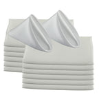 50pc Square 30x30cm Satin Elegant Satin Napkins Perfect For Wedding Graduation & Dinner Parties Restaurant Coffee/Cake Tea Towel