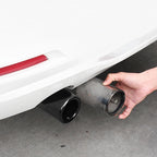 For BMW F10 F20 F30 F32 F34 F36 F48 Car Exhaust Muffler Tip Stainless Steel Pipe Chrome Trim Modified Car Rear Tail Throat Liner
